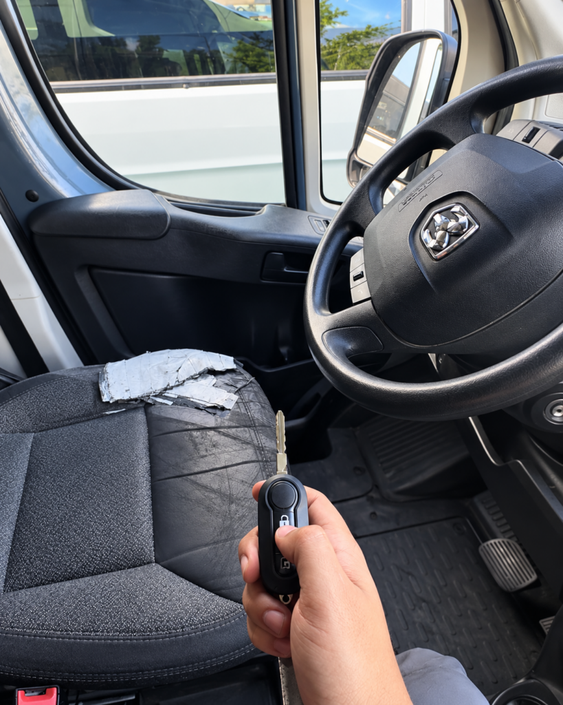 New flip-out key made for a 2016 Dodge ProMaster in Brighton Park, Chicago